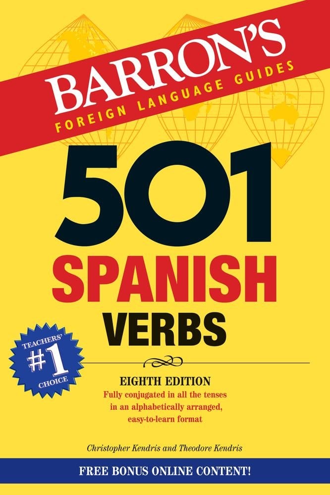 کتاب آموزشی Barron’s 501 Spanish Verbs